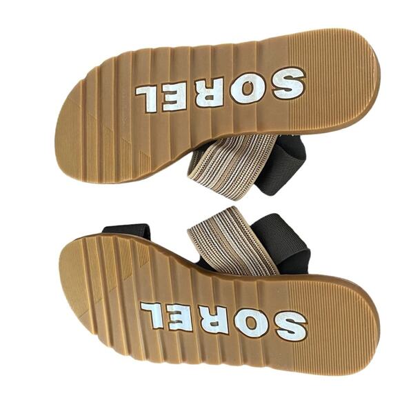 Sorel Ella II Two Strap Olive Green Sandals size 8.5 - Picture 9 of 10